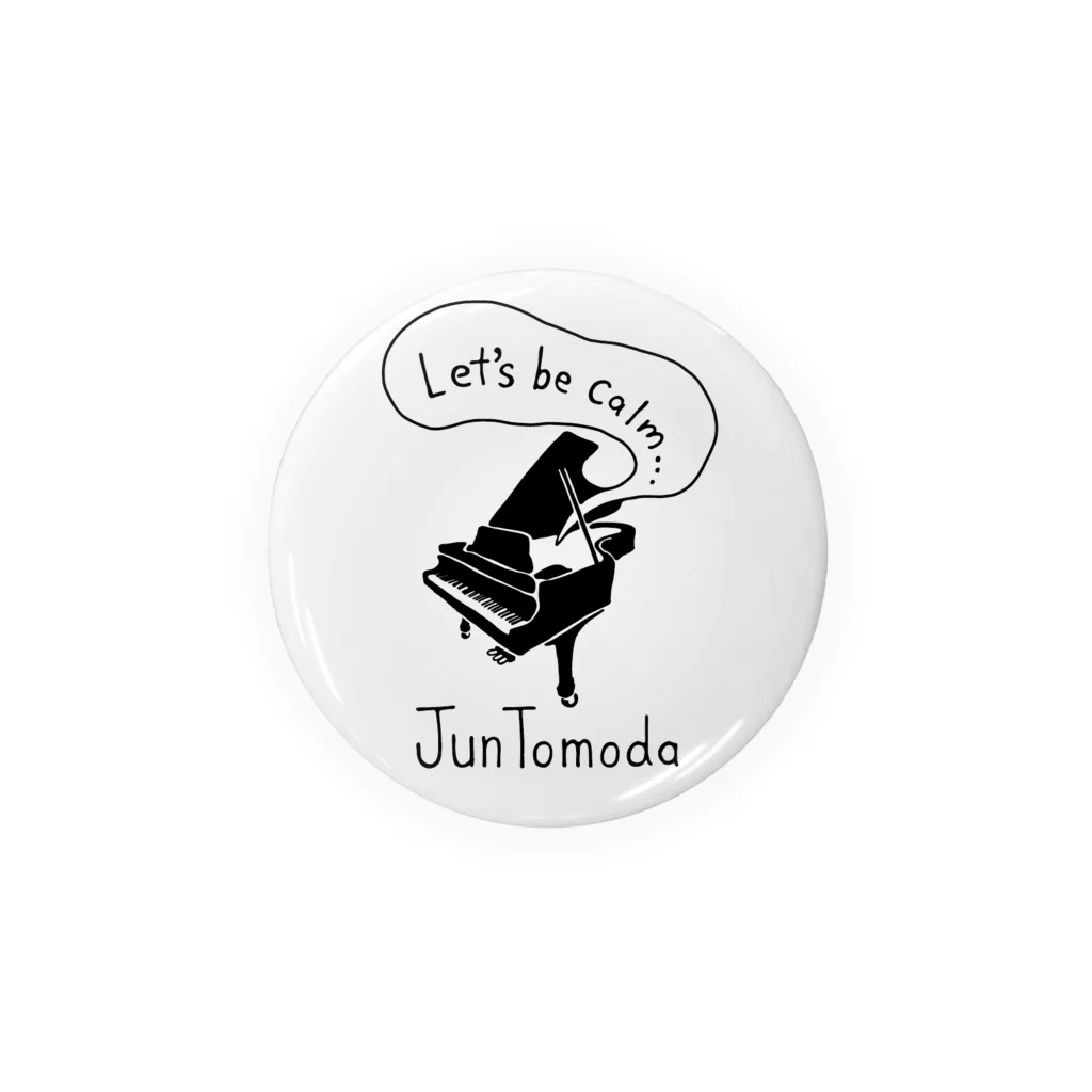 Let’s Be Calm…の友田ジュン🎹　designed by Akira Kudo Tin Badge