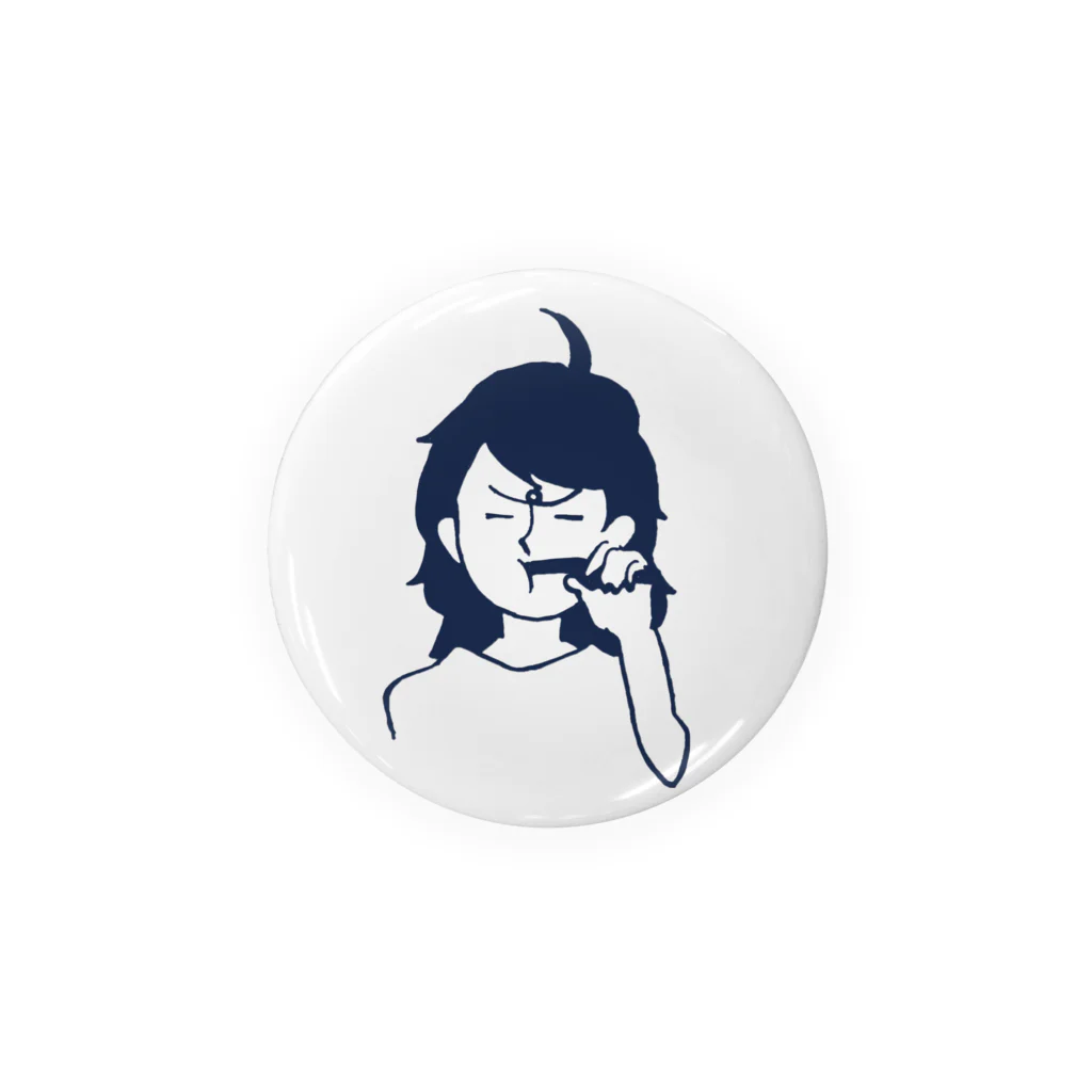 川獺研究所 kawauso_LABのLack of sleep. Tin Badge