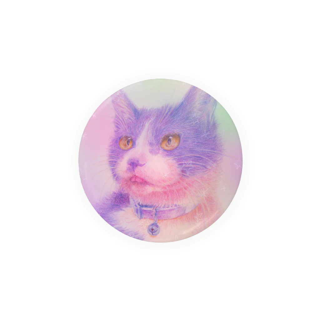 Miwa Kasumiの虹色の猫 缶バッジ