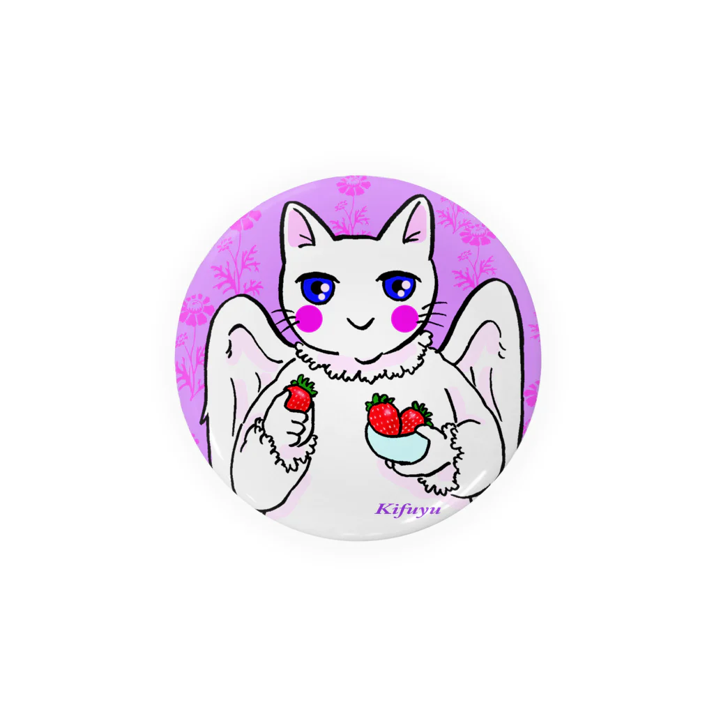 Kifuyuの猫の天使56 Tin Badge