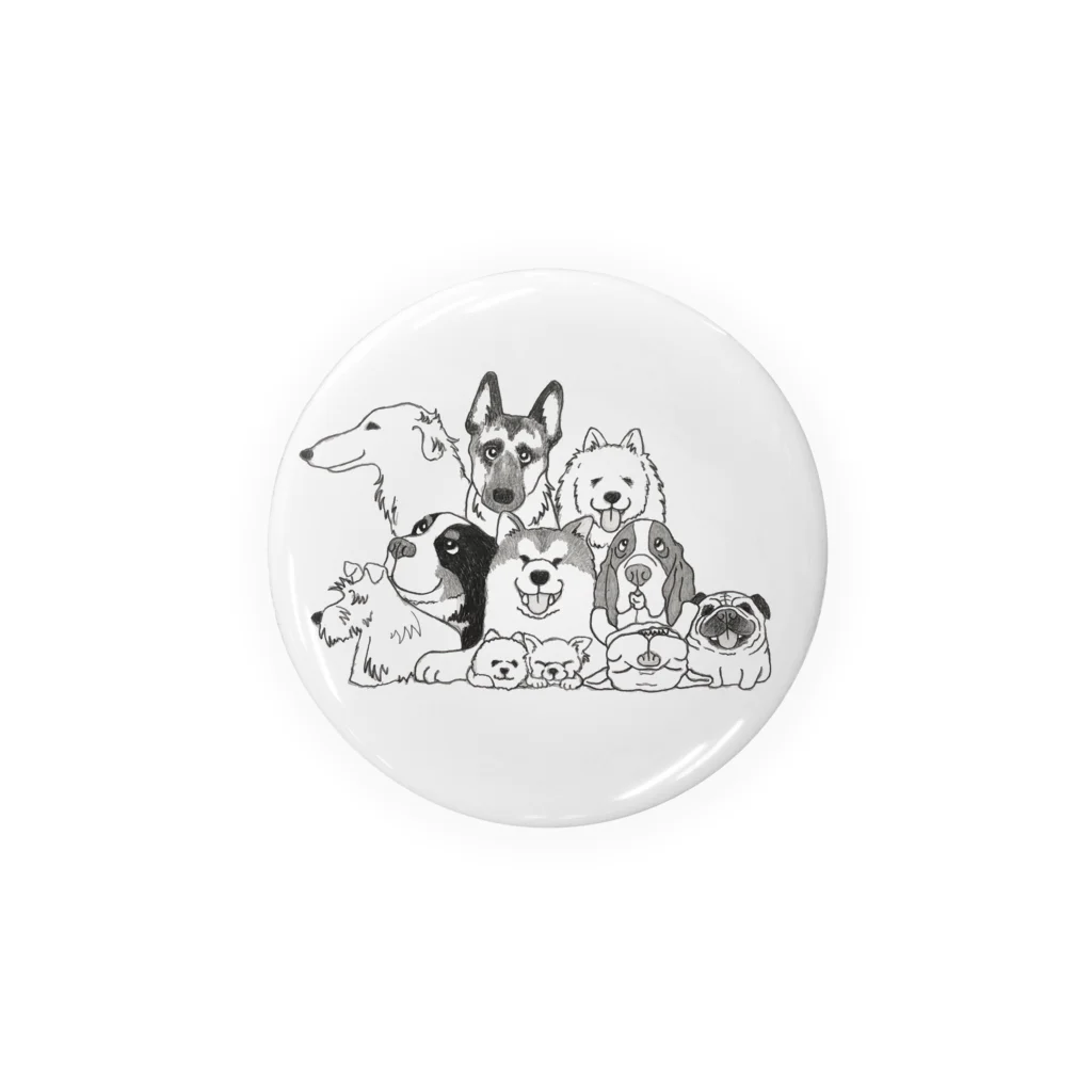 wanwanartのわんこ集合っ! その2 Tin Badge