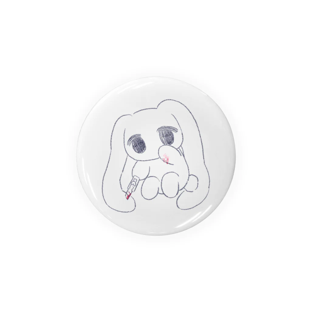 あくむ病院のしんどみうさぎちゃん　another Tin Badge