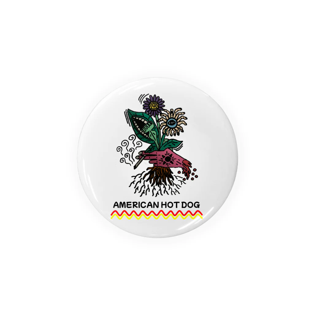 AMERICAN_HOT_DOGの食人植物 Tin Badge