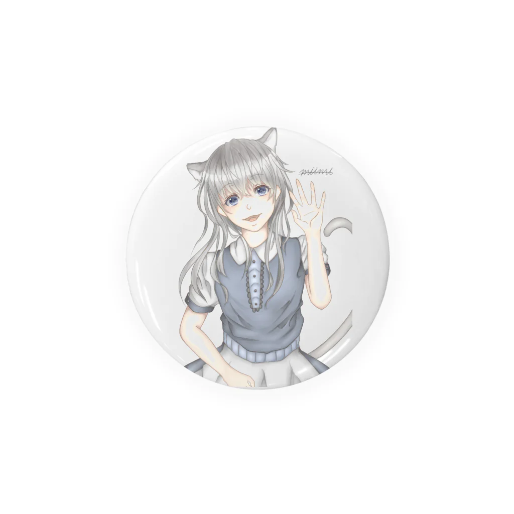 みいみのケモ耳ちゃん缶バッチ56mm Tin Badge