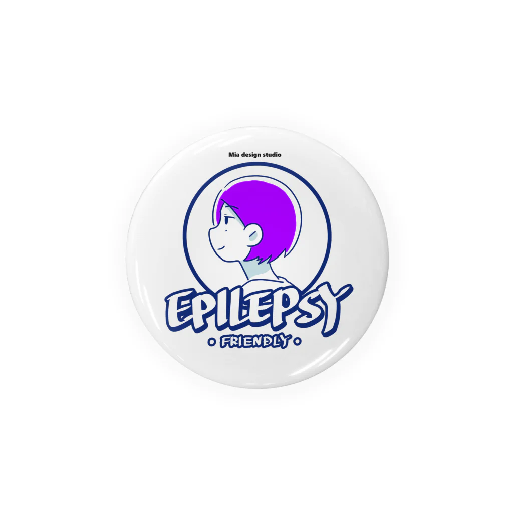 まんまるいちか🌈元男子の漫画家のEPILEPSY_FRIENDLY Tin Badge