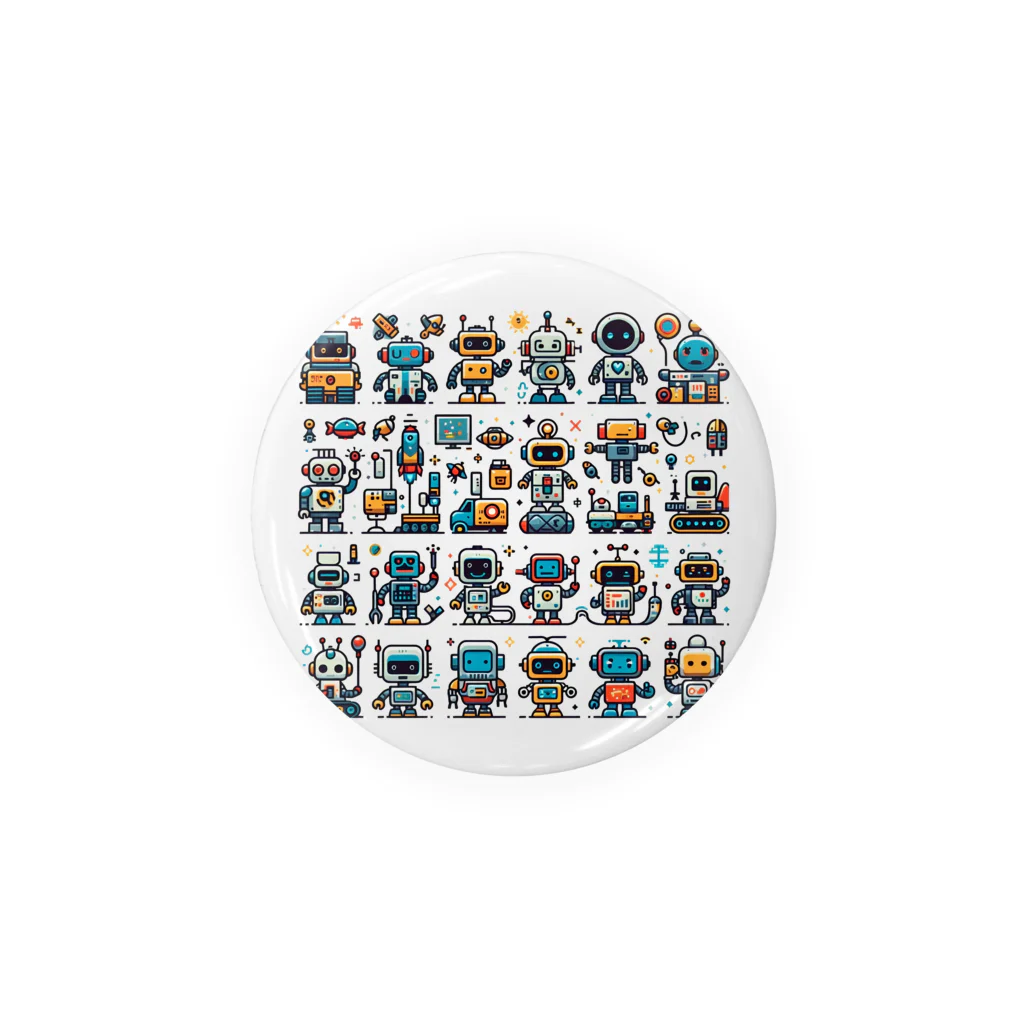 ロボットグッズshopのロボットいっぱい３！ Tin Badge