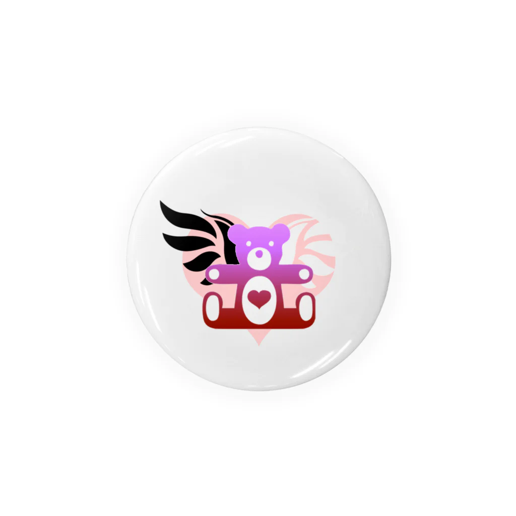 熊こうのAngel heart bear Tin Badge