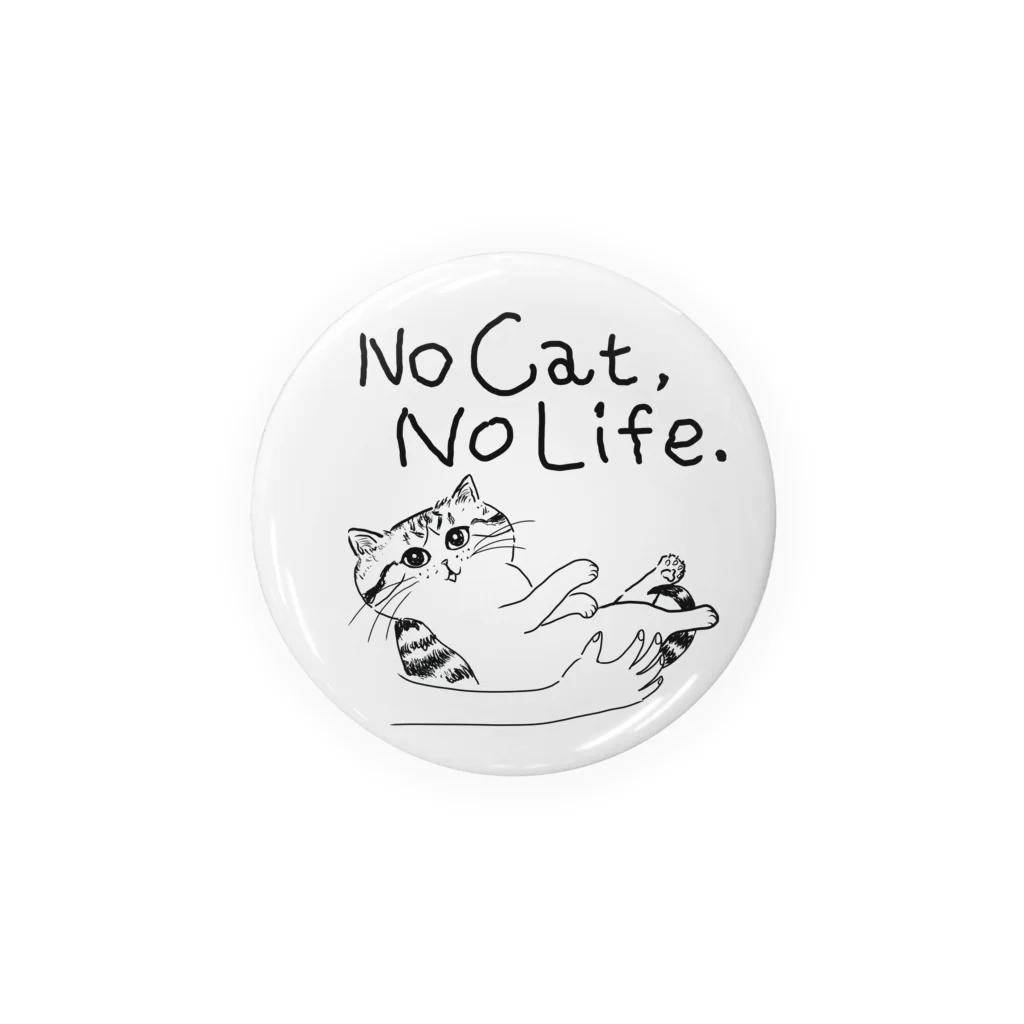 TomoshibiのNo Cat, No Life.  抱っこ猫 캔뱃지