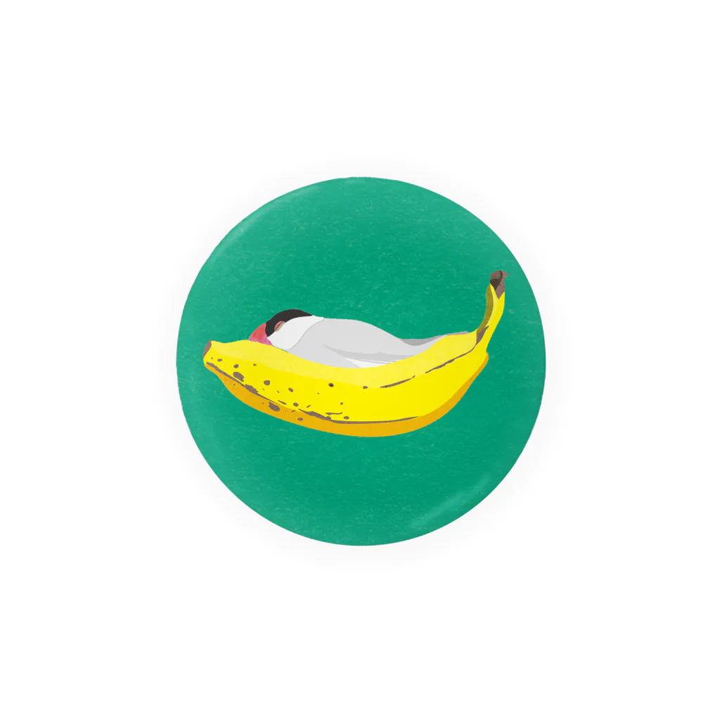 るこのBANANA BED 桜文鳥 Tin Badge