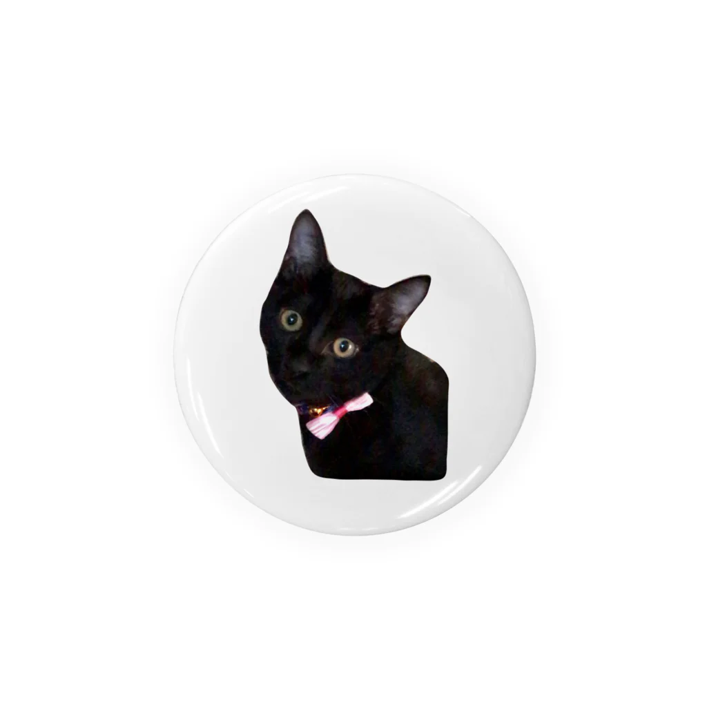 nekotayaの黒ねこジル Tin Badge