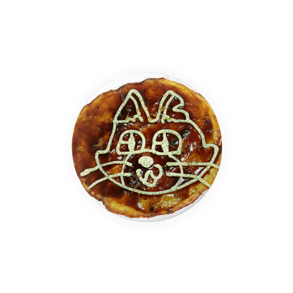 キャットＣのこうじょうけんがくのお好み焼きキャットCニャ！ Tin Badge