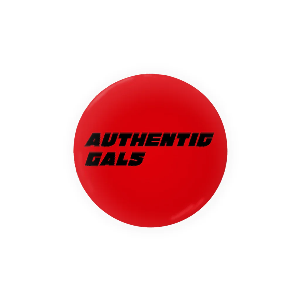 AUTHENTIC GALS GOODSのAUTHENTIC GALS ロゴ 缶バッジ