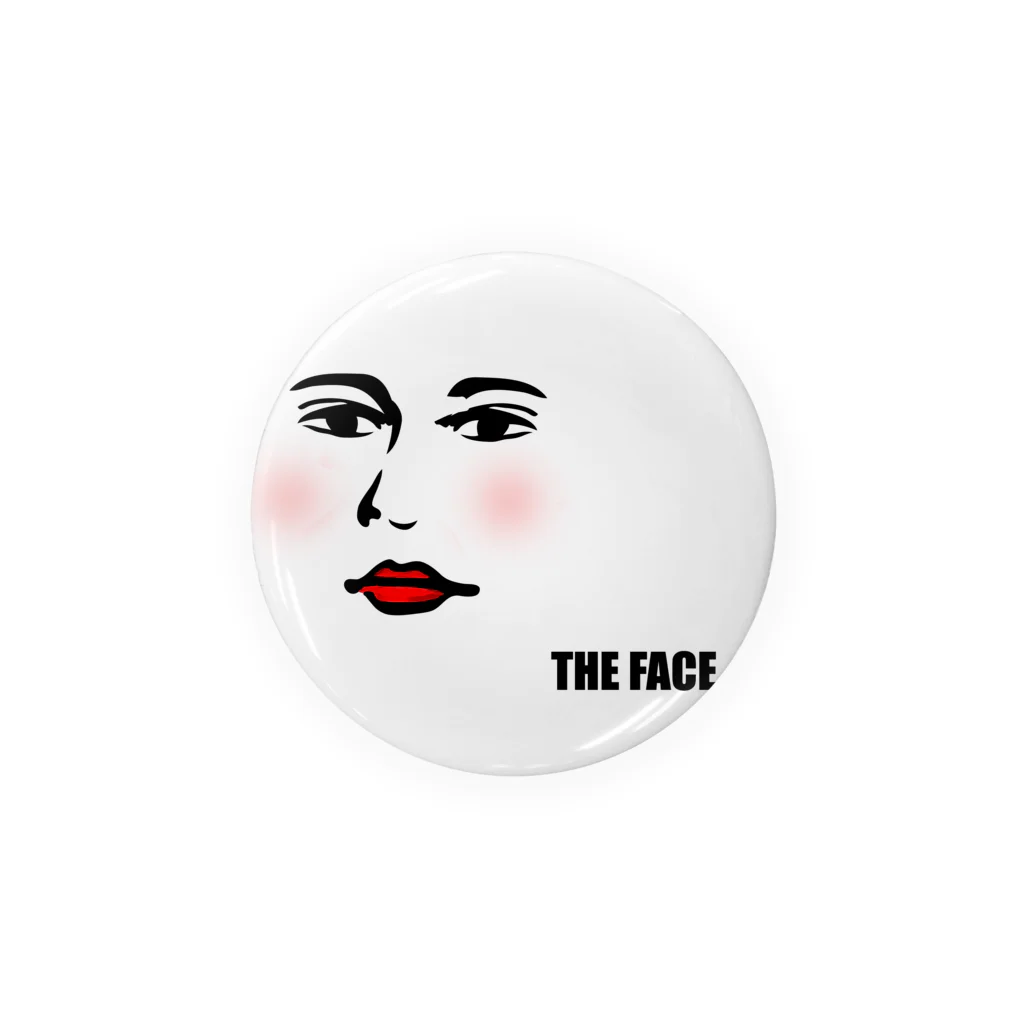 サラスズのTHE FACE 頬紅・口紅バージョン Tin Badge