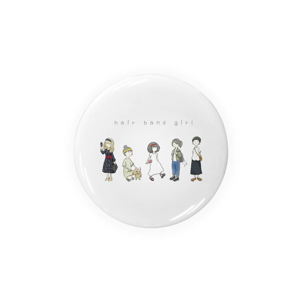 fookeyのhair band girls Tin Badge