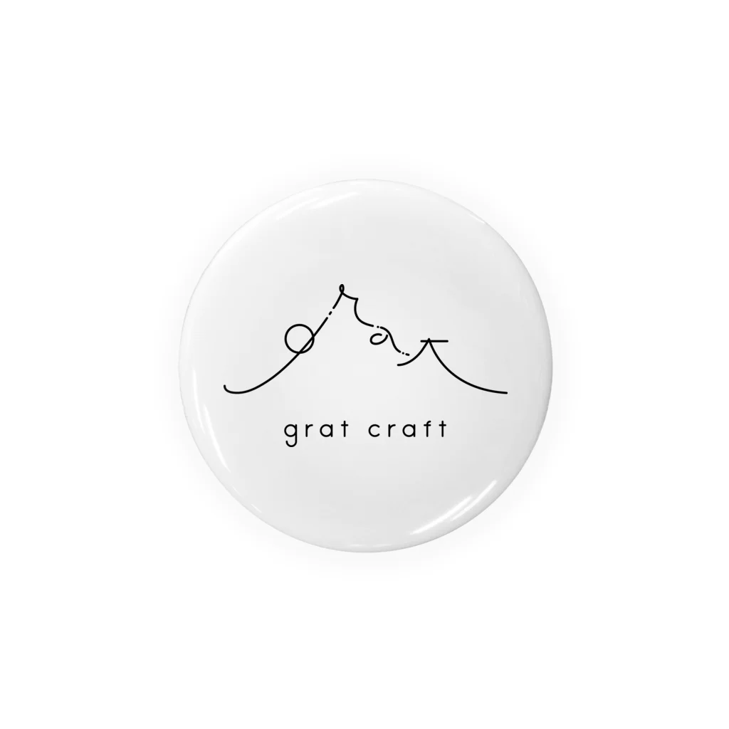 grat craftのGratcraft Logo BLK Tin Badge