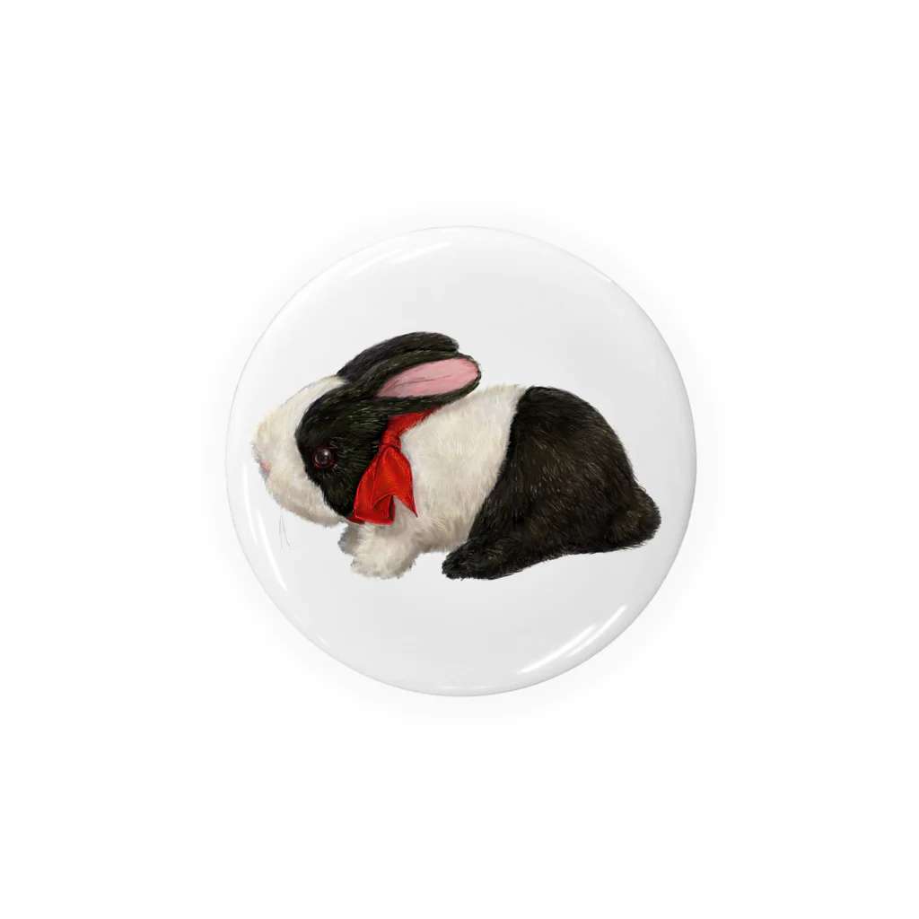 犬虫雑貨のうさ縫いモーちゃん Tin Badge