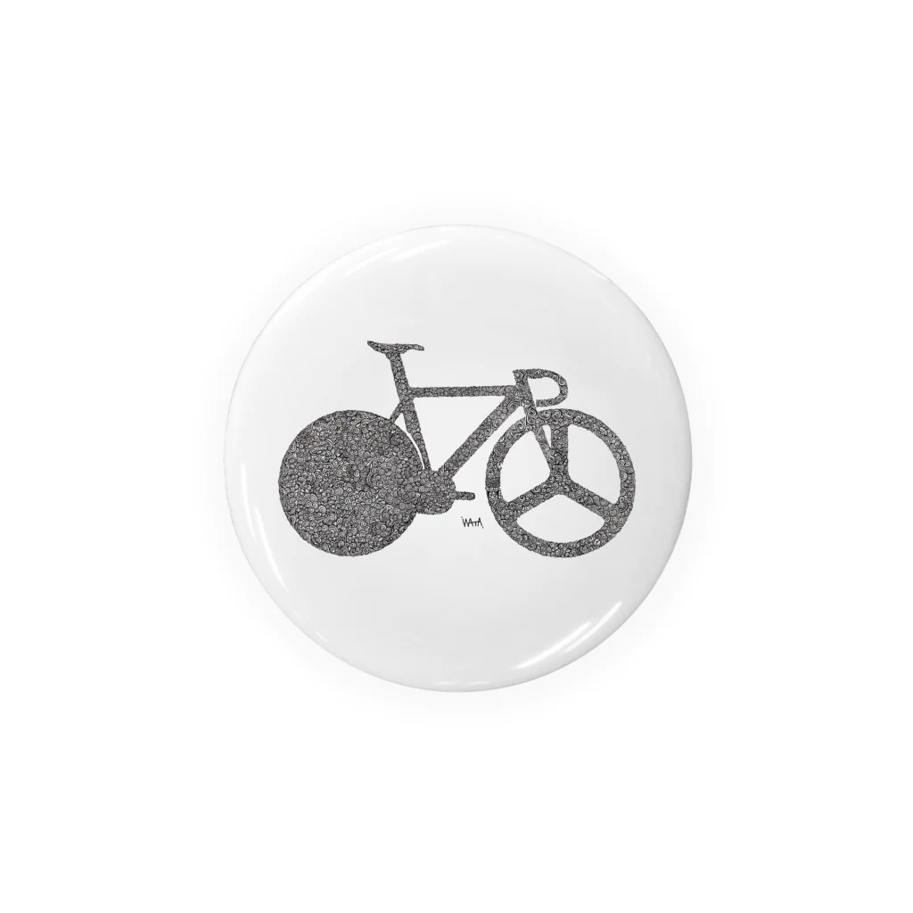 わたのbicycle art 缶バッジ Tin Badge