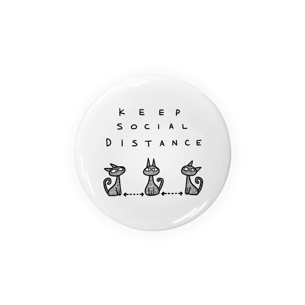 SONICのKeep social distance 缶バッジ