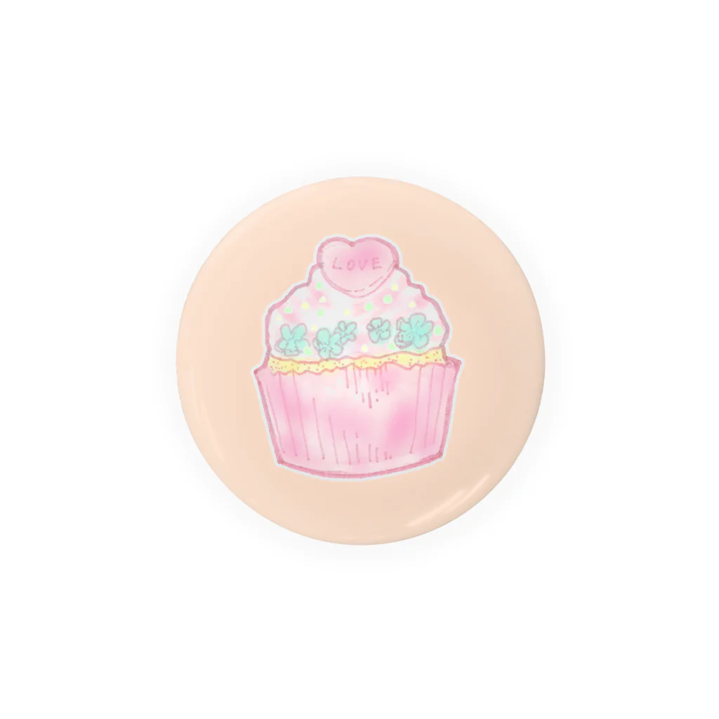 ichigotomahou.のflower cupcake ♡ 缶バッチ Tin Badge