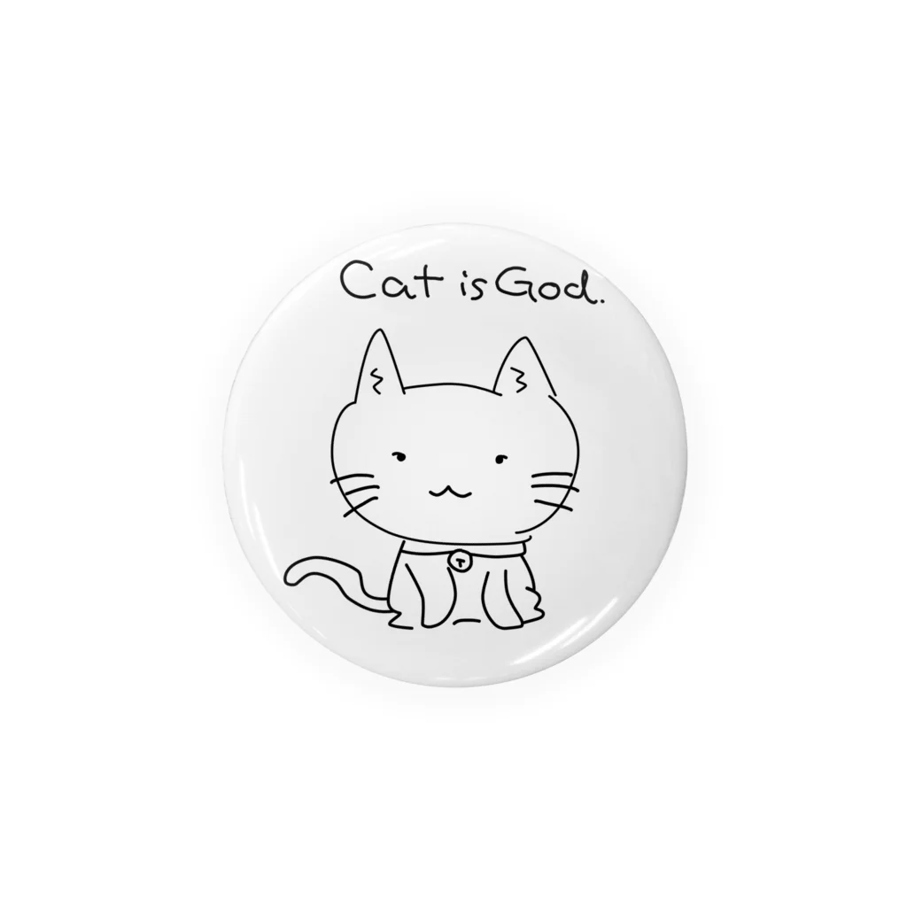 しもきた ろん✨雑食オタクvtuberのCat is GOD Tin Badge