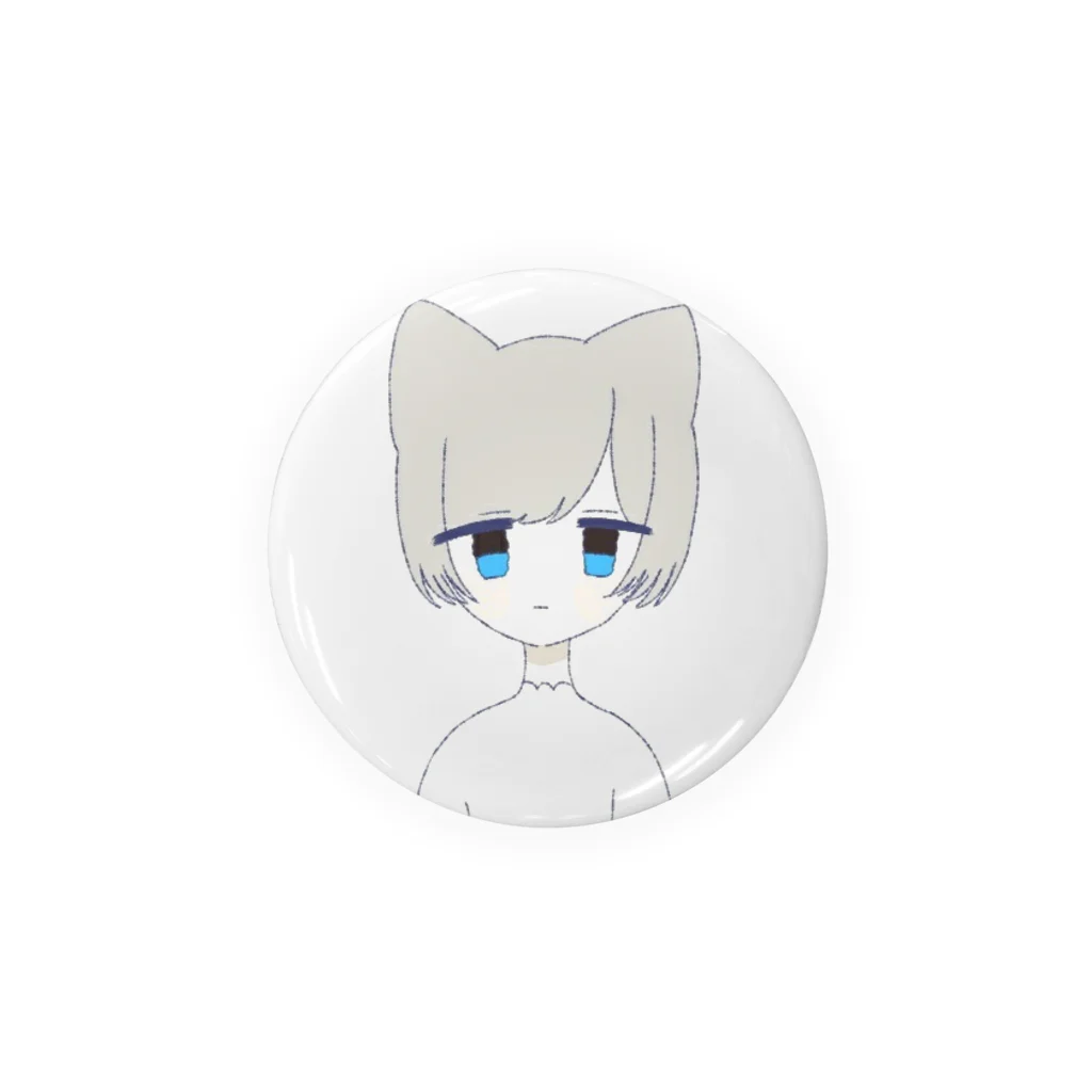 ゆのしろ もえかのねこちゃん Tin Badge