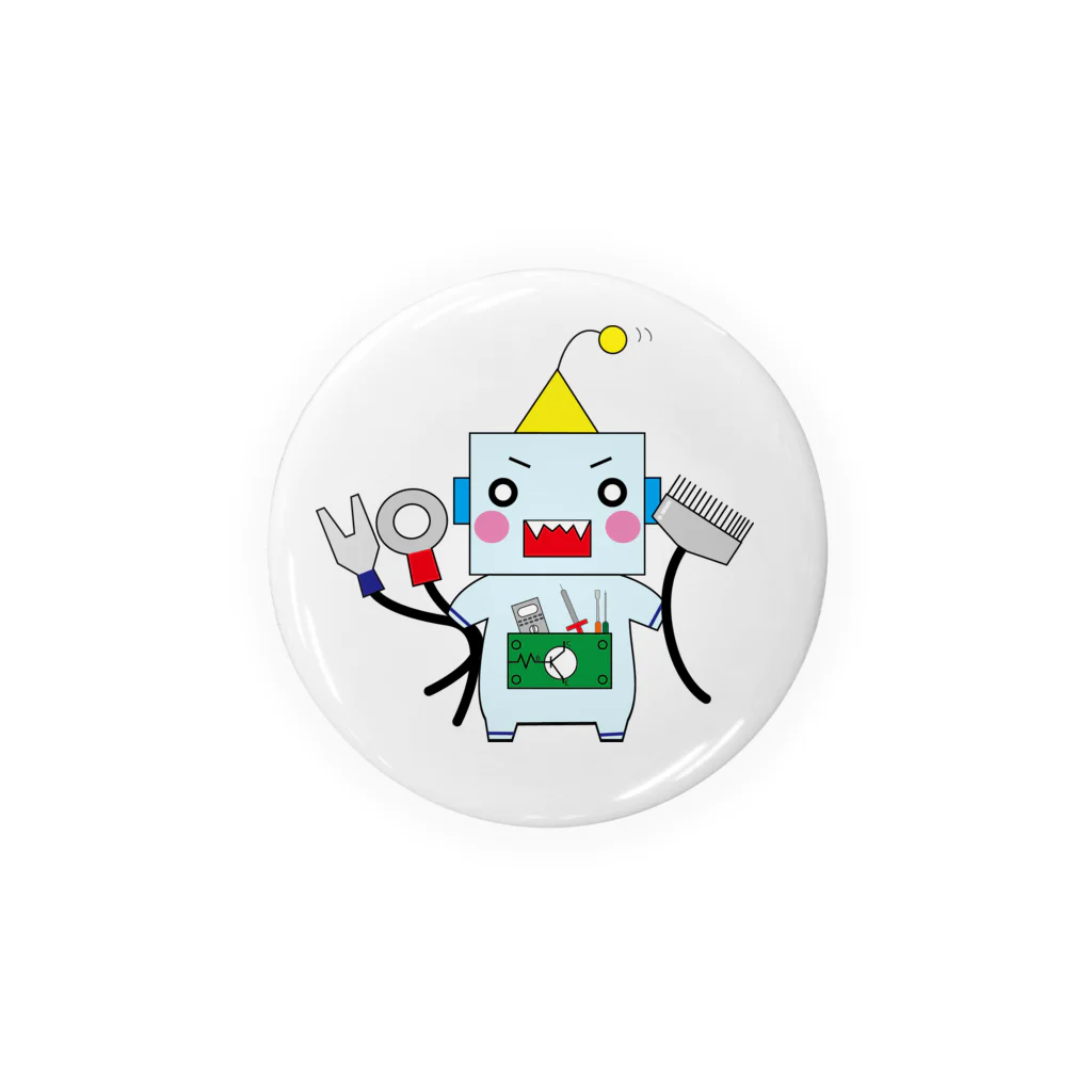 coderのコーダ君のリュックサック Tin Badge