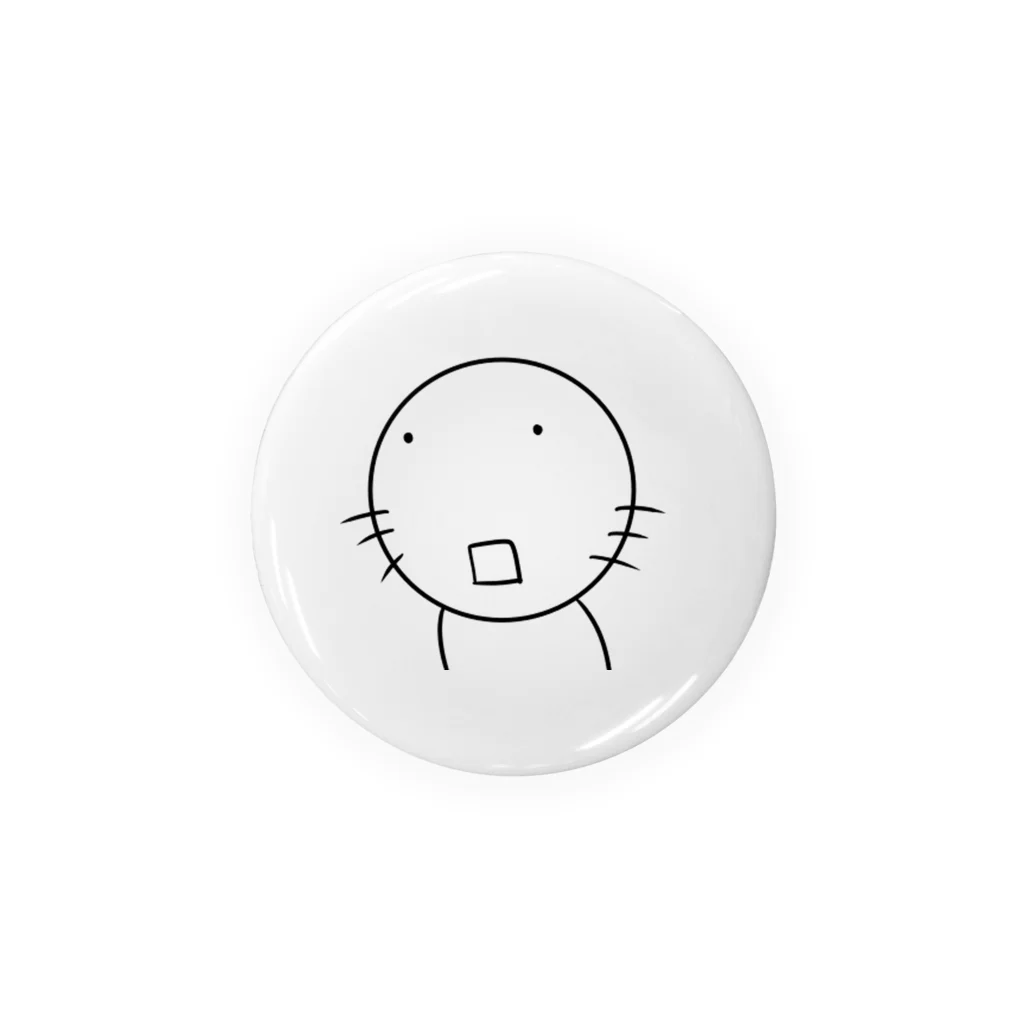 AnDRoIDのねこもぐら　ポカーン Tin Badge