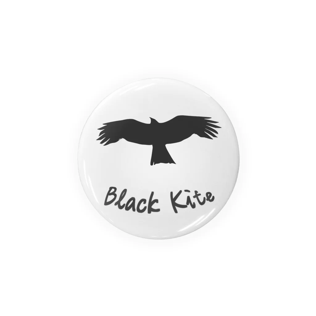 ◉ KujunのBlack Kite (鳶) 缶バッジ