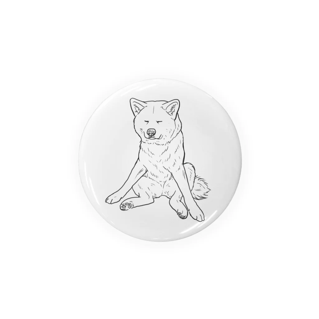 春風工房の秋田犬の小梅さん Tin Badge