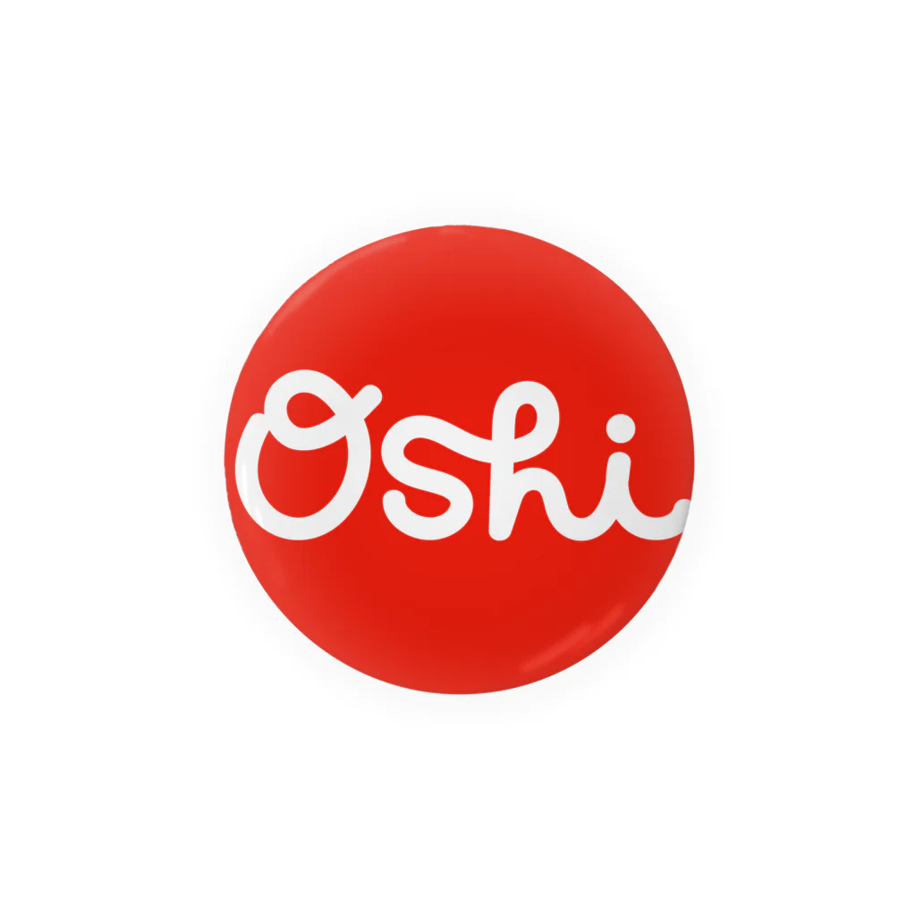 Oshiの•Oshi• Red 10 Tin Badge