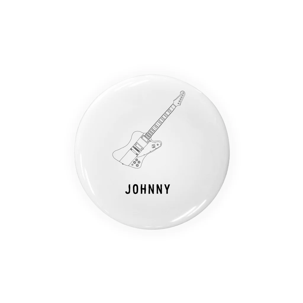 Handwritten GuitarsのJOHNNY -black line- Tin Badge