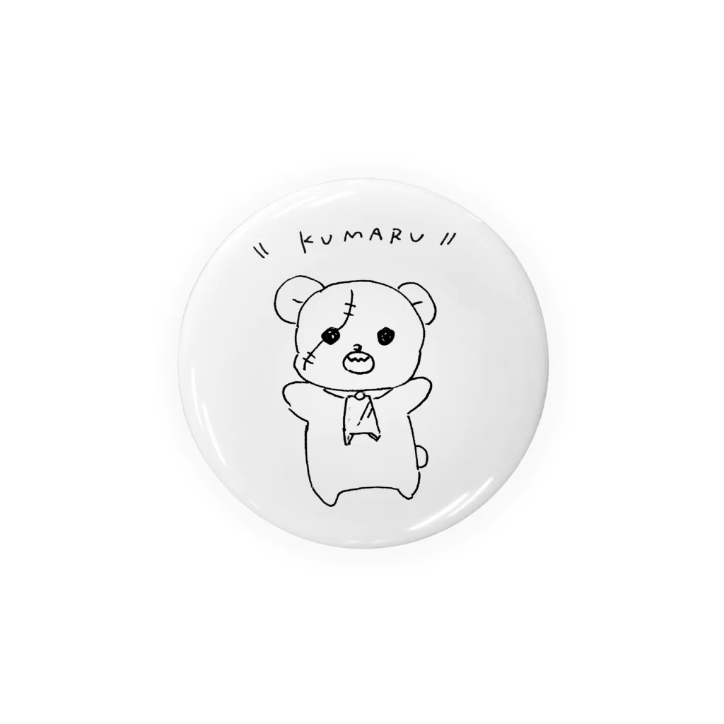 くまるしょっぷの工場ゾンビ くまのクマル Tin Badge