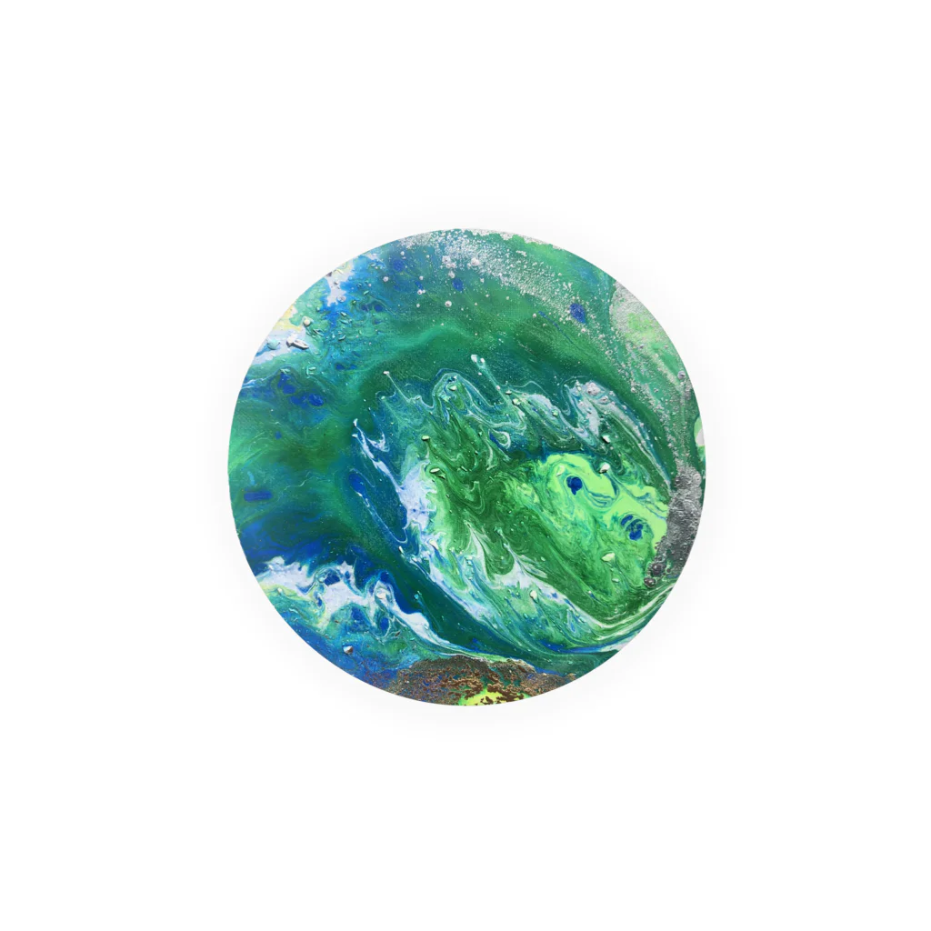 Joinus shop 〜アートデザイン〜の『Green Earth』缶バッチ Tin Badge