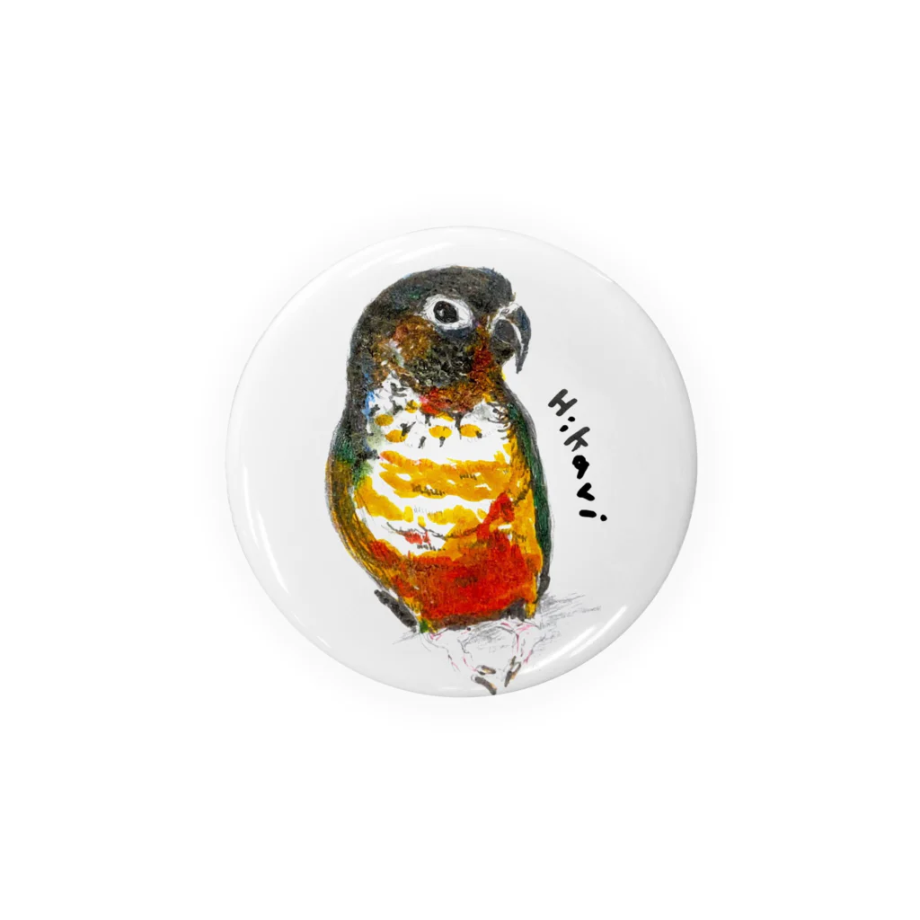 富士fuji【鳥のいる生活】のウロコインコ　ヒカリ Tin Badge
