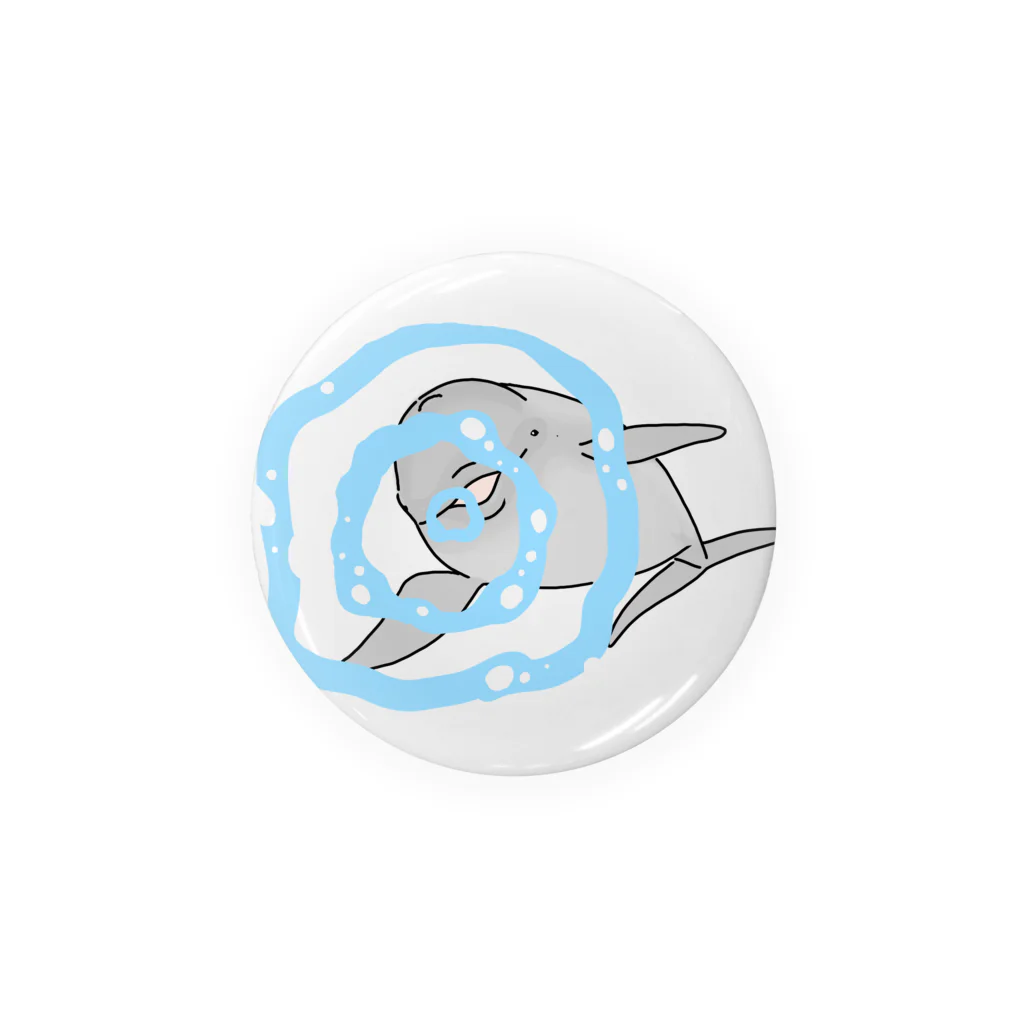 オルカ屋のスナメリのバブルリング Tin Badge