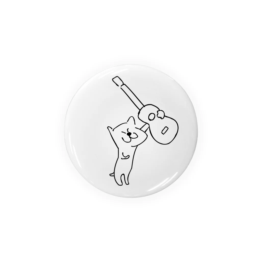 ゴールデン笹目（ザ・シャーク）のウクレレを買ったネコ Tin Badge