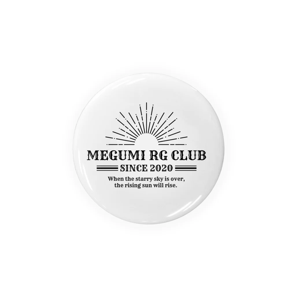 MEGUMI RG CLUBのクラブ缶バッチ 缶バッジ