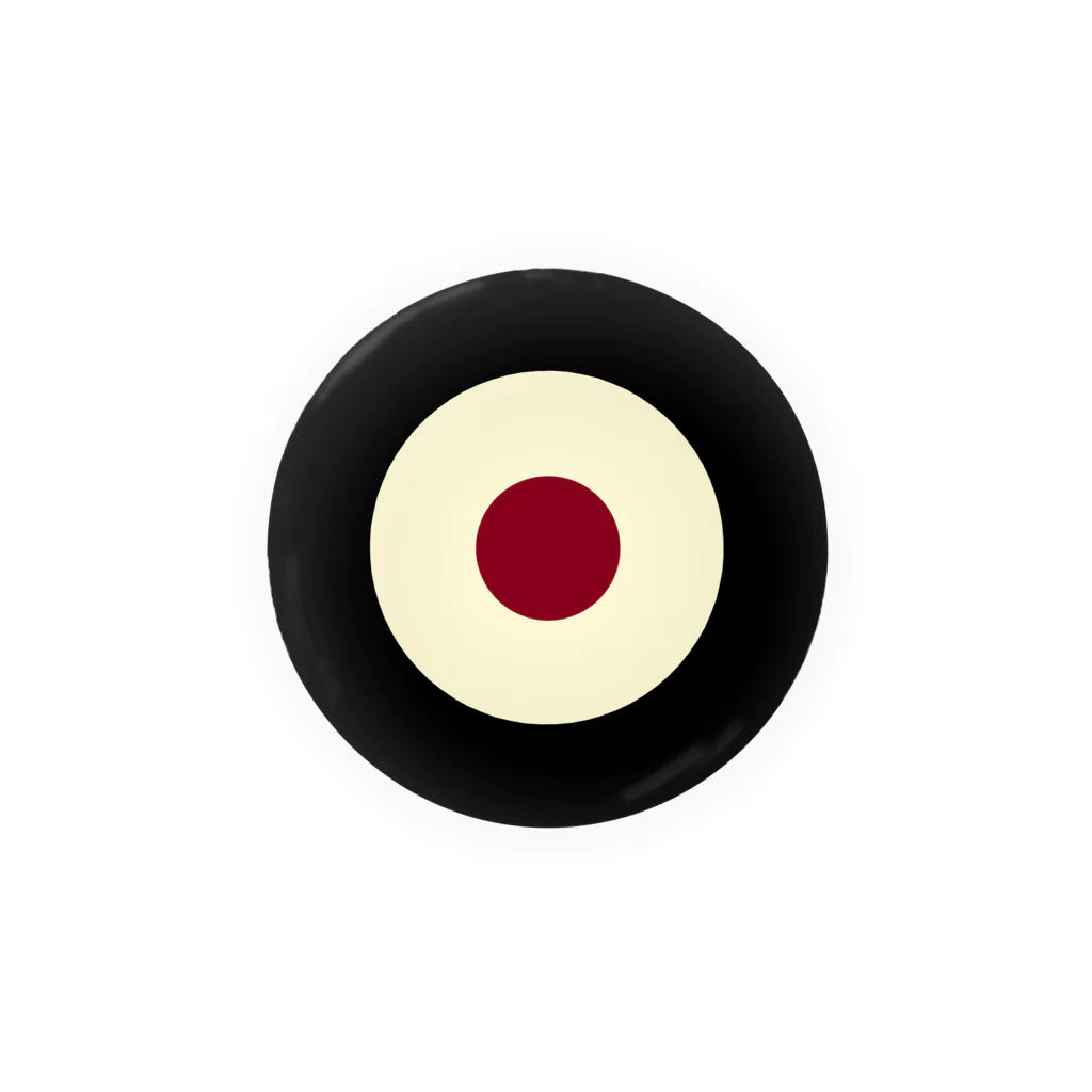 CORONET70のサークルa・黒・クリーム・チョコ Tin Badge