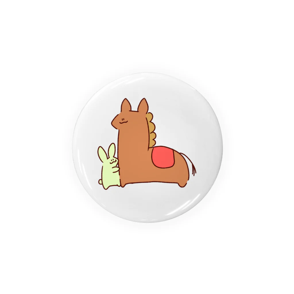 ごんぶとごぼうのおうまとうさぎ Tin Badge