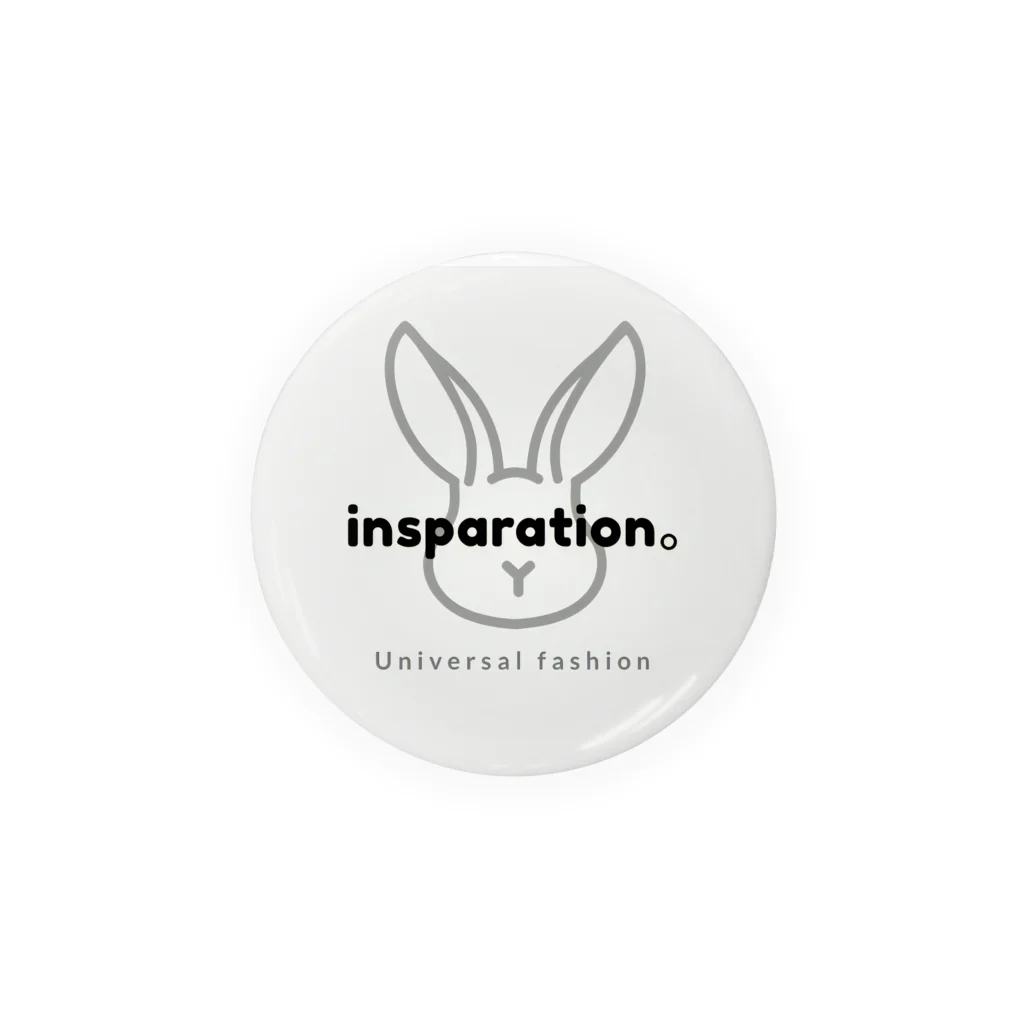 insparation｡   --- ｲﾝｽﾋﾟﾚｰｼｮﾝ｡の ｢うさたろうくん」White Tin Badge