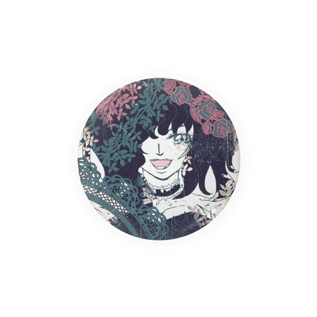 Oh!Challeの薔薇に捕らわれた女 Tin Badge