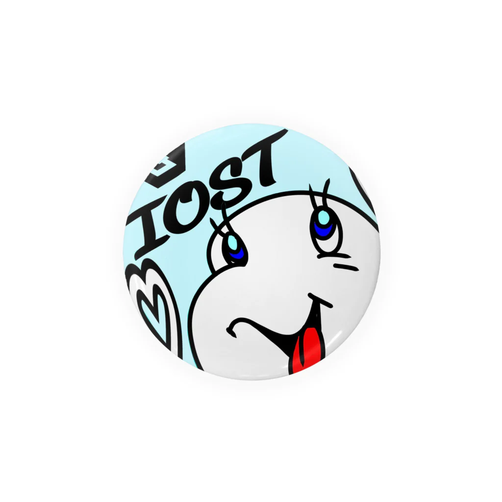 IOST_Supporter_CharityのIOST 愛の輪シーリーズ　~幸せを運ぶ白イルカ~ Tin Badge