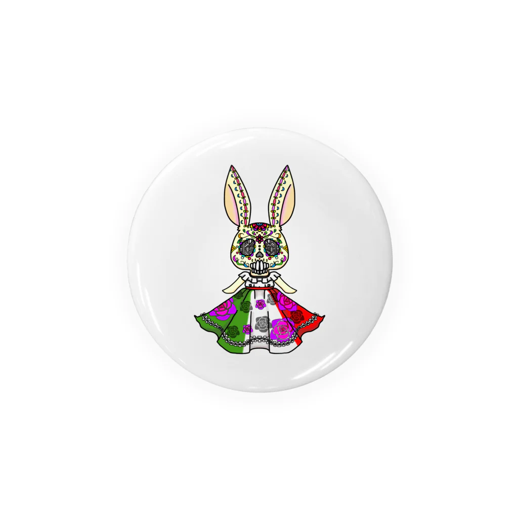 A-KatzelのDia de muertos Tin Badge