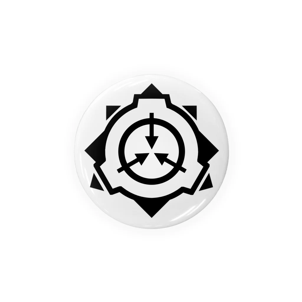 トランジスタ＠ SCP FoundationのSCP財団ロゴグッズ-シンプル黒[SCP Foundation] ブランケット Tin Badge