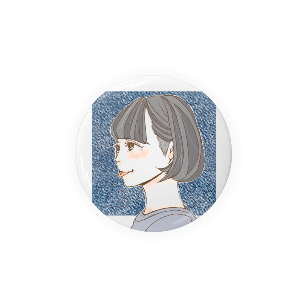 なななしょっぷ！の刈り上げ女子 Tin Badge