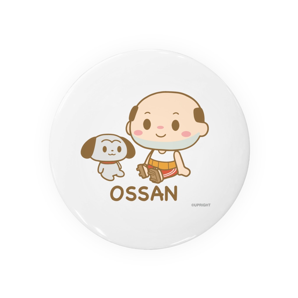 ちっちゃいおっさん かわいいver Tin Badge By ちっちゃいおっさんオフィシャルショップ Ossan Suzuri