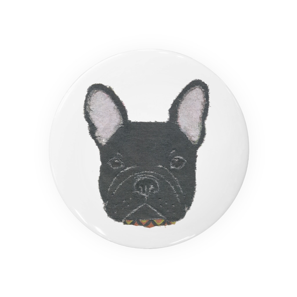 フレンチブルドッグ 黒 Tin Badge By Bless Hue Keiko S Suzuri フレンチブルドッグ 黒 Tin Badge By Bless Hue Keiko S Suzuri