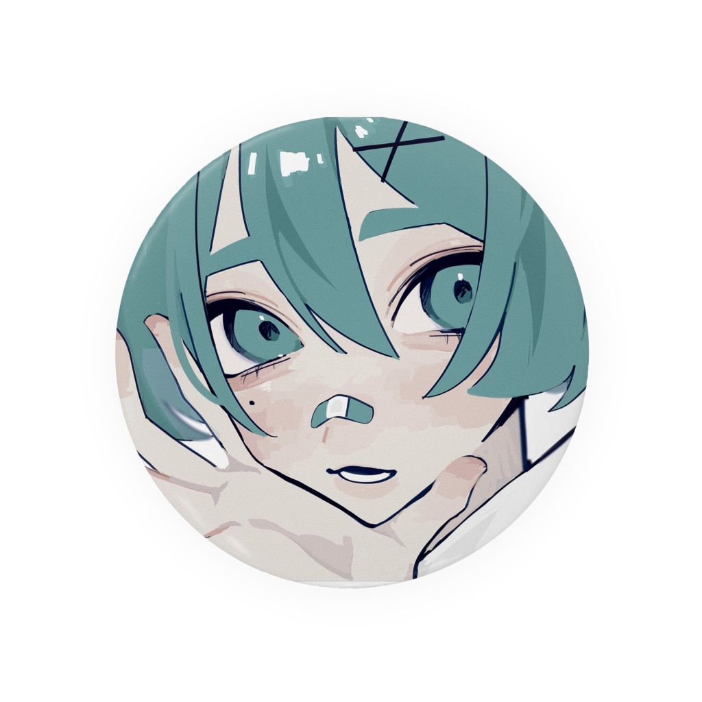 ばってんピン女の子 Tin Badge By オリジナルイラスト Ren Suzuri