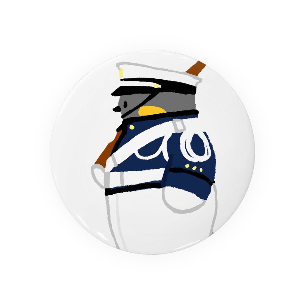 防大ペンギンの儀仗隊ペンギン Tin Badge