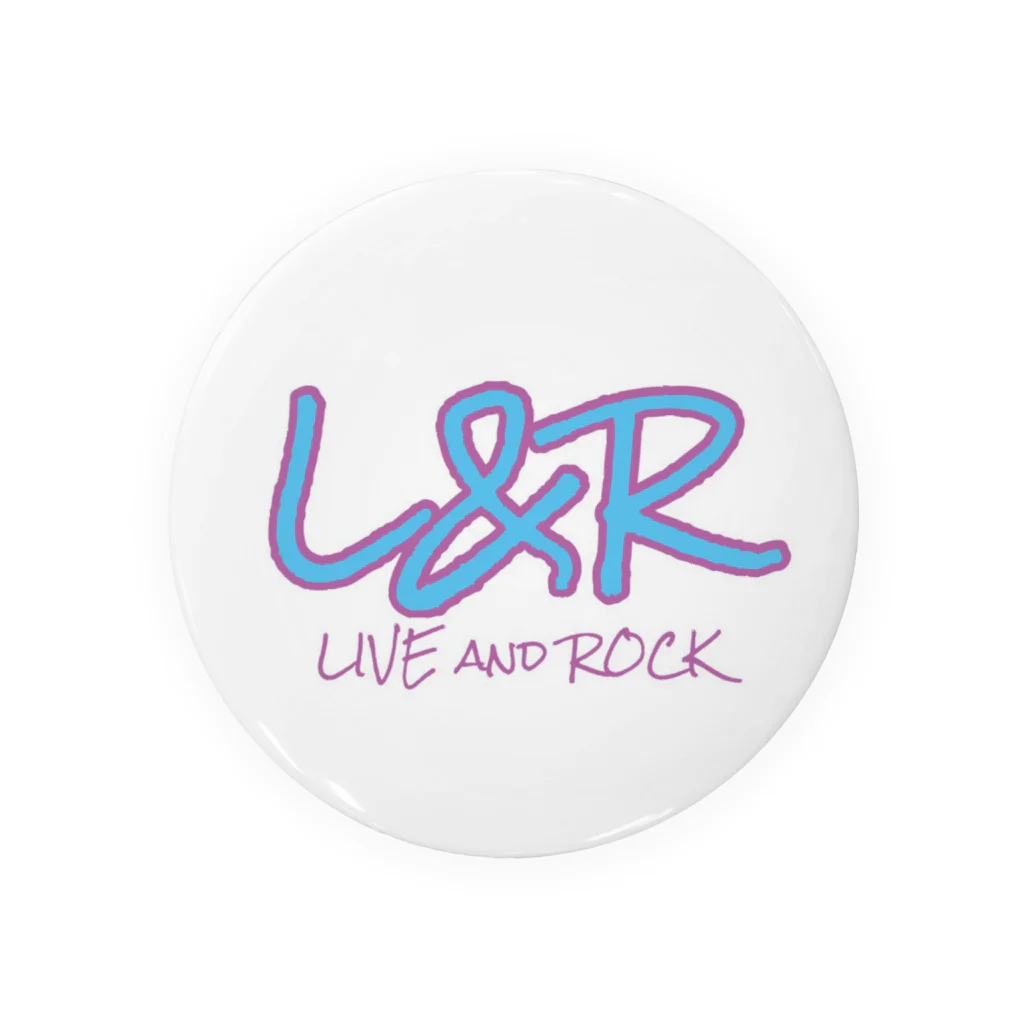 L&RのL&R  LIVE and ROCK Tin Badge